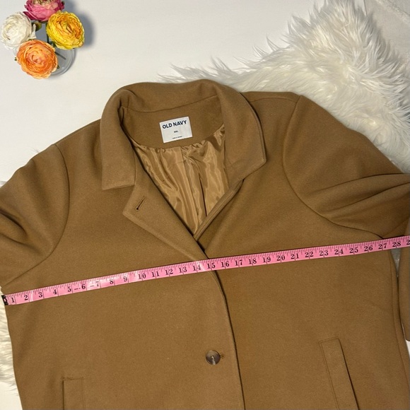 OLD NAVY Coat Camel Brown Tan Peacoat XXL extra large Jacket - Picture 5 of 8